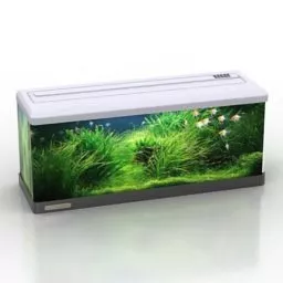 Living Room Aquarium 3d model