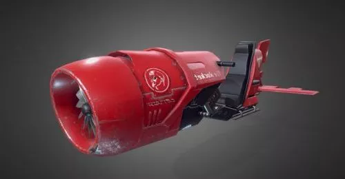 Flash Spaceship 3d model