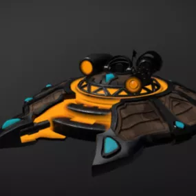 Gaming Spaceship V1 3d model