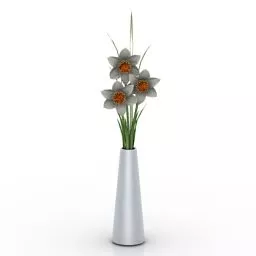 Minimalist Flowers Vase 3d model Minimalist Flowers Vase 3d model