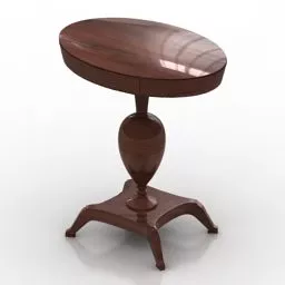 Wooden Classic Table Christopher 3d model
