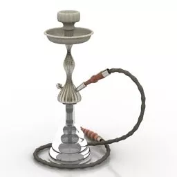Silver Hookah 3d model