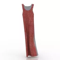 Red Dress 3d model