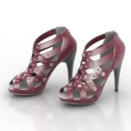 Wire Style Shoes 3d model