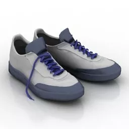 White Sneakers V1 3d model