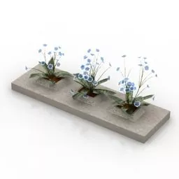 Garden Landscape Broadleaf Tree 3d model