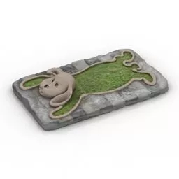 Square Of Grass Generator Modular 3d model