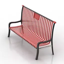 Iron Bench 3d model