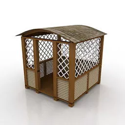 Wooden Arbor 3d model