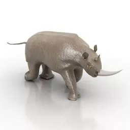 Lowpoly Rhino 3d model