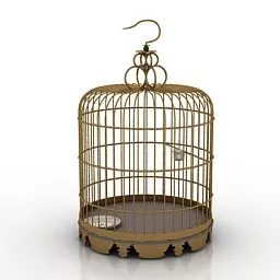 Vertical Steel Cage 3d model