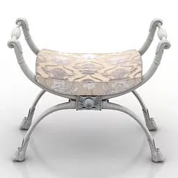 Curved Frame Seat 3d model
