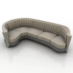 Corner Sofa Living Room 3d model