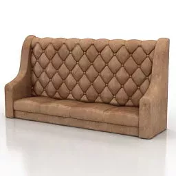 Highback Chesterfield Sofa 3d model