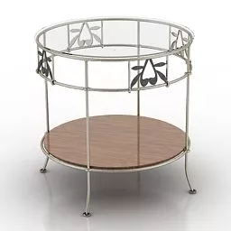 Coffee Table With One Layer 3d model