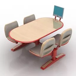 Small Bowling Table 3d model