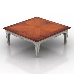 Square Coffee Table Living Room 3d model