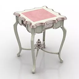 Classic Stool Table 3d model