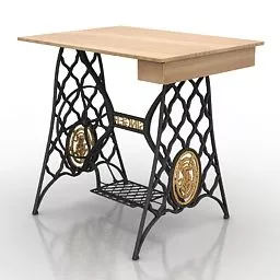 Singer Table 3d model