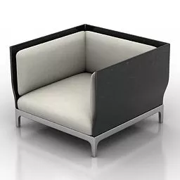 Modern Single Armchair 3d model Modern Single Armchair 3d model