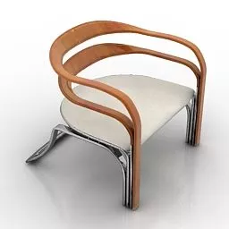Modern Art Armchair Fettucini 3d model