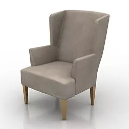 Wing Armchair Mirabelle 3d model Wing Armchair Mirabelle 3d model