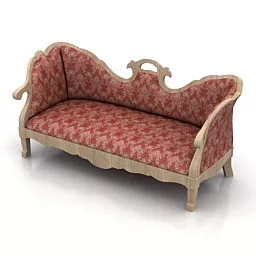 Classic Sofa Annibale Design 3d model Classic Sofa Annibale Design 3d model