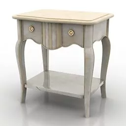 Classic Bedside Table 3d model