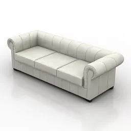 Chesterfield Sofa Style 3d model