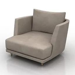 Single Armchair Poltrone 3d model