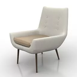 Modern Armchair Adler Design 3d model