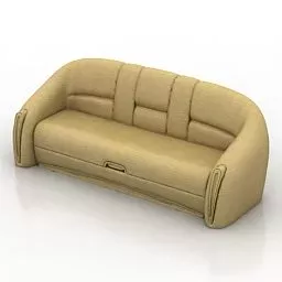 Living Room Sofa Yellow Color 3d model Living Room Sofa Yellow Color 3d model