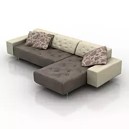 Sectional Sofa Euromobil Furniture 3d model