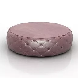 Leather Round Seat 3d model Leather Round Seat 3d model