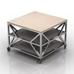 Industrial Table Multiple Layers 3d model Industrial Table Multiple Layers 3d model