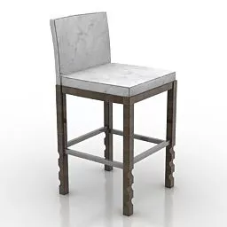 Bar Chair Kappadue 3d model Bar Chair Kappadue 3d model