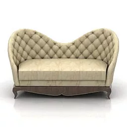 Modern Chester Sofa Design 3d model