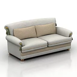 Living Room Loveseat Sofa 3d model