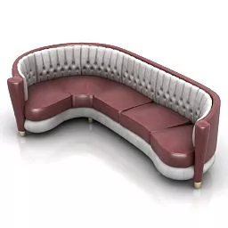 Corner Bar Club Sofa 3d model