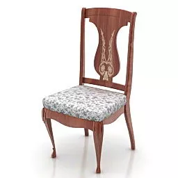 Country Style Chair Design 3d model