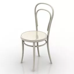Country Simple Iron Chair 3d model