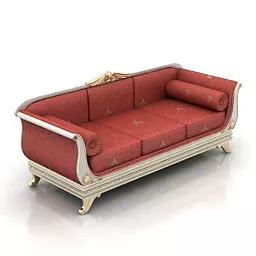 Classic Fabric Sofa 3d model Classic Fabric Sofa 3d model