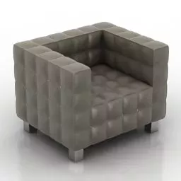 Cube Style Fabric Armchair 3d model Cube Style Fabric Armchair 3d model
