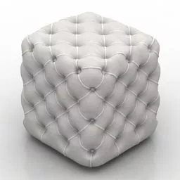 Dotted Pattern Seat Chesterfield 3d model