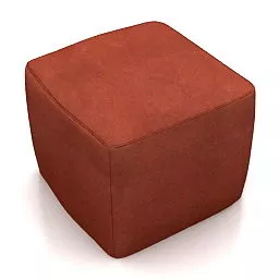 Fabric Square Cube Seat 3d model