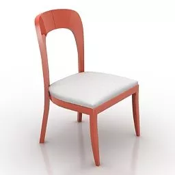 Office Plastic Fabric Chair 3d model