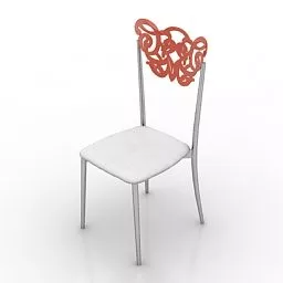 Simple Plastic Chair 3d model