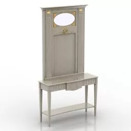 European Console Table Louis Xv 3d model