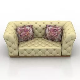 Tuxedo Sofa V1 3d model
