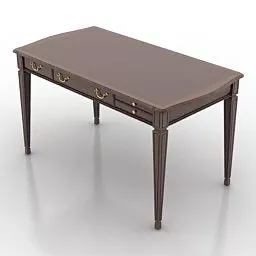 Elegant Design Wood Table 3d model Elegant Design Wood Table 3d model
